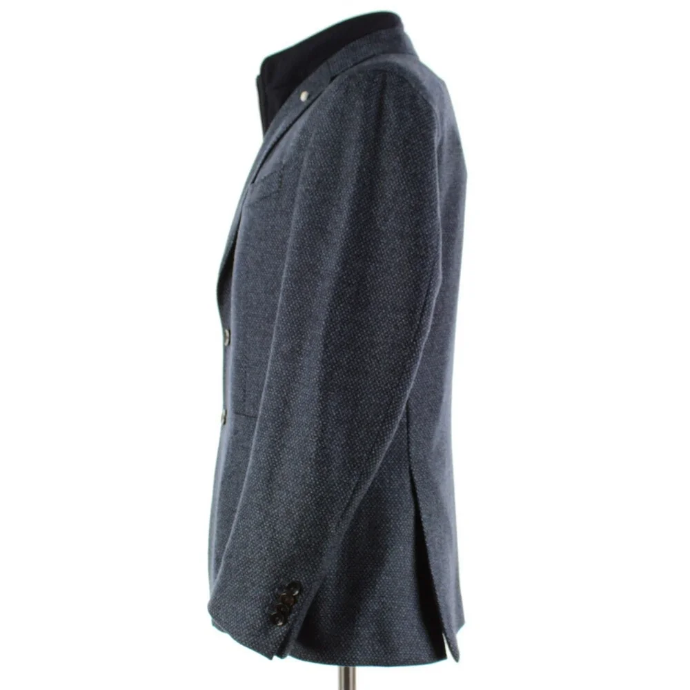 Luigi Bianchi Sartoria NWT Wool Sport Coat / Jacket Size 52R (42R US) In Blue